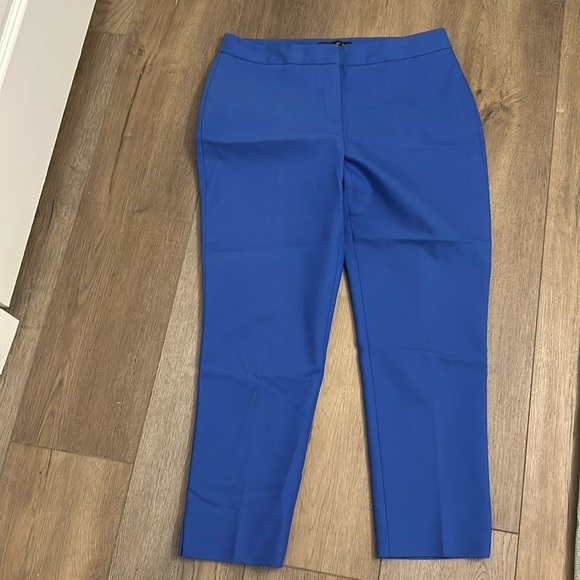 Preston & York Royal Blue Trousers Cropped Pants Career Office Work Size 6 - Picture 1 of 6